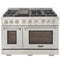 Kucht 48-Inch Propane Gas Range with 6.7 cu ft. Oven (KFX480/LP-S)