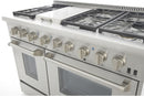 Kucht 48-Inch Propane Gas Range Range with Sealed Burners, 6.7 Cu. Ft. Oven, & Griddle in Stainless Steel (KRG4804U/LP-S)