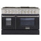 Kucht 48-Inch Propane Gas Range with 6.7 Cu. Ft. Oven & Grill/Griddle in Black (KNG481/LP-K)