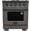 Kucht KX Gemstone  30-Inch Freestanding Propane Gas Dual Fuel Range with 4 Burners, 4.2 Cu. Ft. Oven Capacity in Titanium Stainless Steel (KXD30/LP-TT)