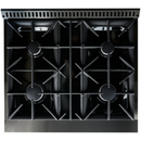 Kucht KX Gemstone  30-Inch Freestanding Propane Gas Dual Fuel Range with 4 Burners, 4.2 Cu. Ft. Oven Capacity in Titanium Stainless Steel (KXD30/LP-TT)