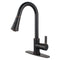 Kingston Brass Gourmetier Continental Single-Handle Pull-Down Kitchen Faucet, Naples Bronze (LS8726CTL)