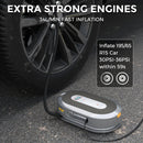 Giraffe Tools 150 PSI Retractable Car Tire Inflator with Memory Function