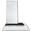 Cosmo 4-Piece Appliance Package - 36-Inch Single Oven Dual Fuel Range, Wall Mount Range Hood, Dishwasher and Refrigerator with Water Dispenser in Stainless Steel (COS-4PKG-674)