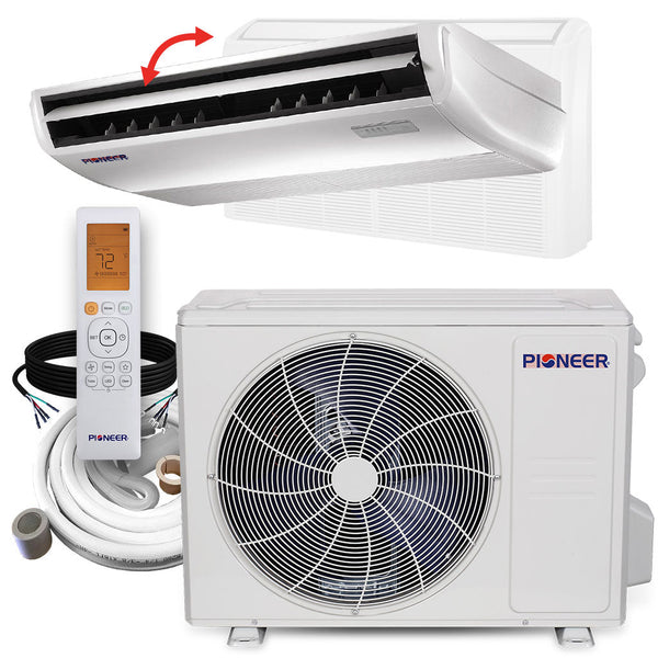 Pioneer 24,000 BTU, 21.2 SEER2, Floor/Ceiling Mini-Split Inverter++ Energy-Star Air Conditioner & Heat Pump System Full Set, 230V (UYB024GMFILCAD)