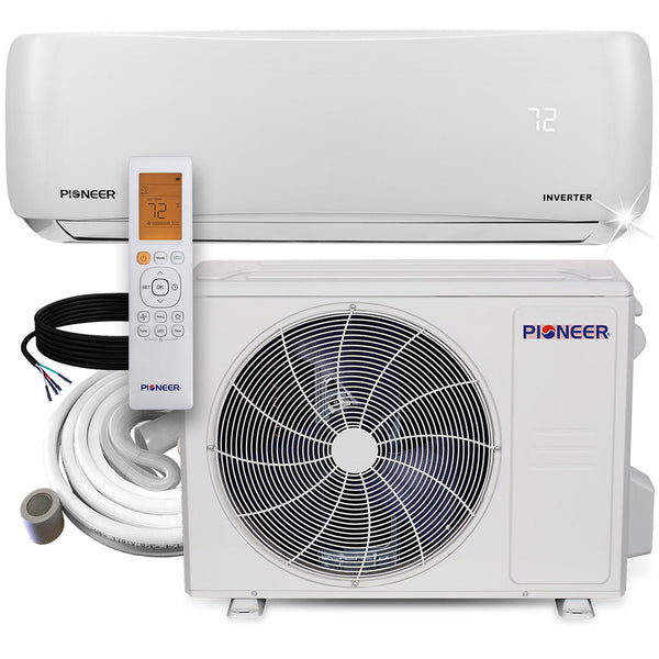 Pioneer EStar Mini Split - 18,000 BTU Ductless Mini-Split Inverter++ Air Conditioner and Heat Pump - 23.7 SEER2, Energy Star, 230V (WYS018GMFI22RL)