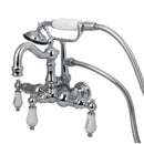 Kingston Brass Vintage 3-3/8-Inch Wall Mount Tub Faucet, Polished Chrome (CC1010T1)