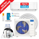 MRCOOL Advantage 5th Gen 12,000 BTU Single Zone Mini Split Complete System with 16 Ft. Line Set, 115V, Wall Mounted Air Handler (A-12-HP-115D-O)