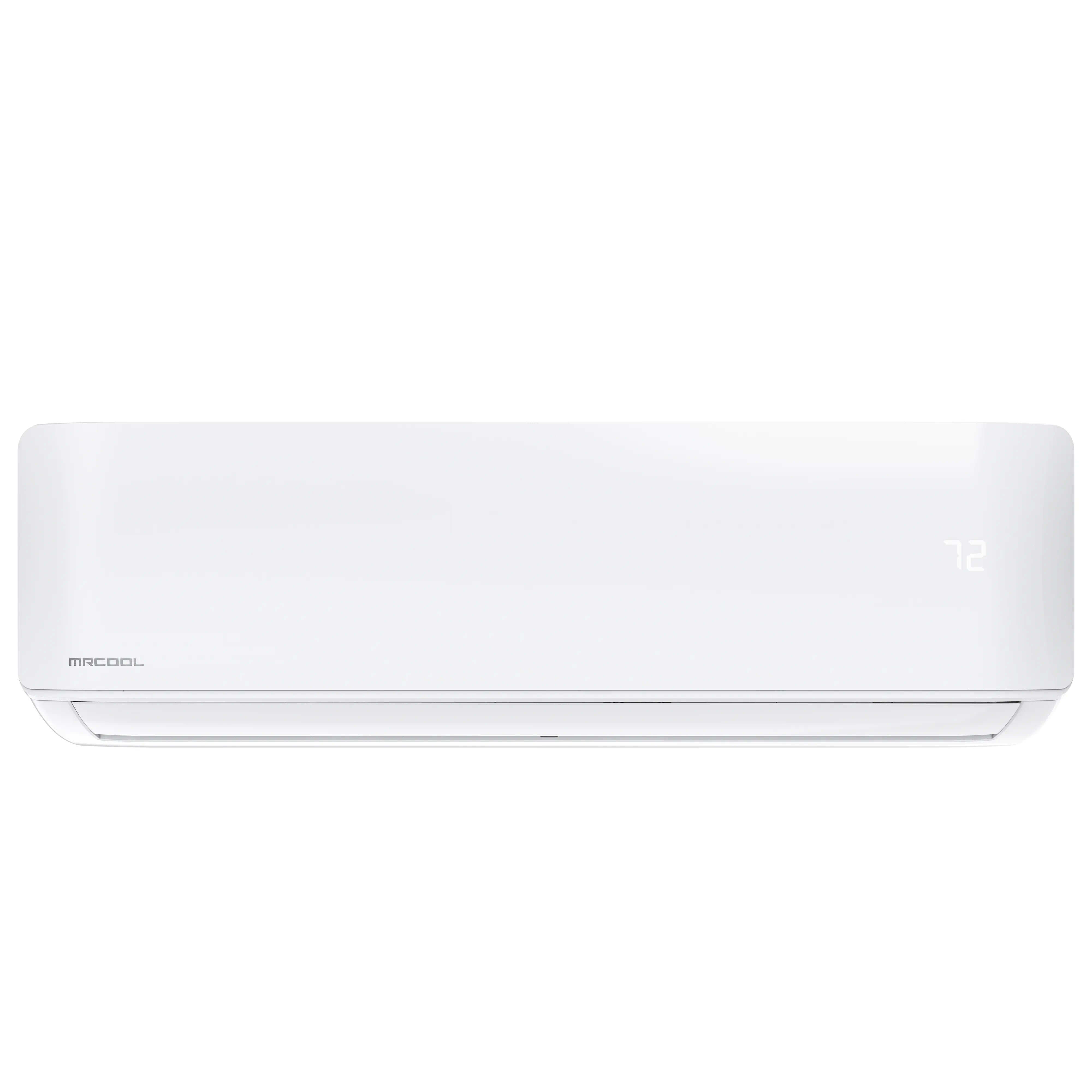 MRCOOL wall-mounted ductless mini split air handler, white front panel with louvers