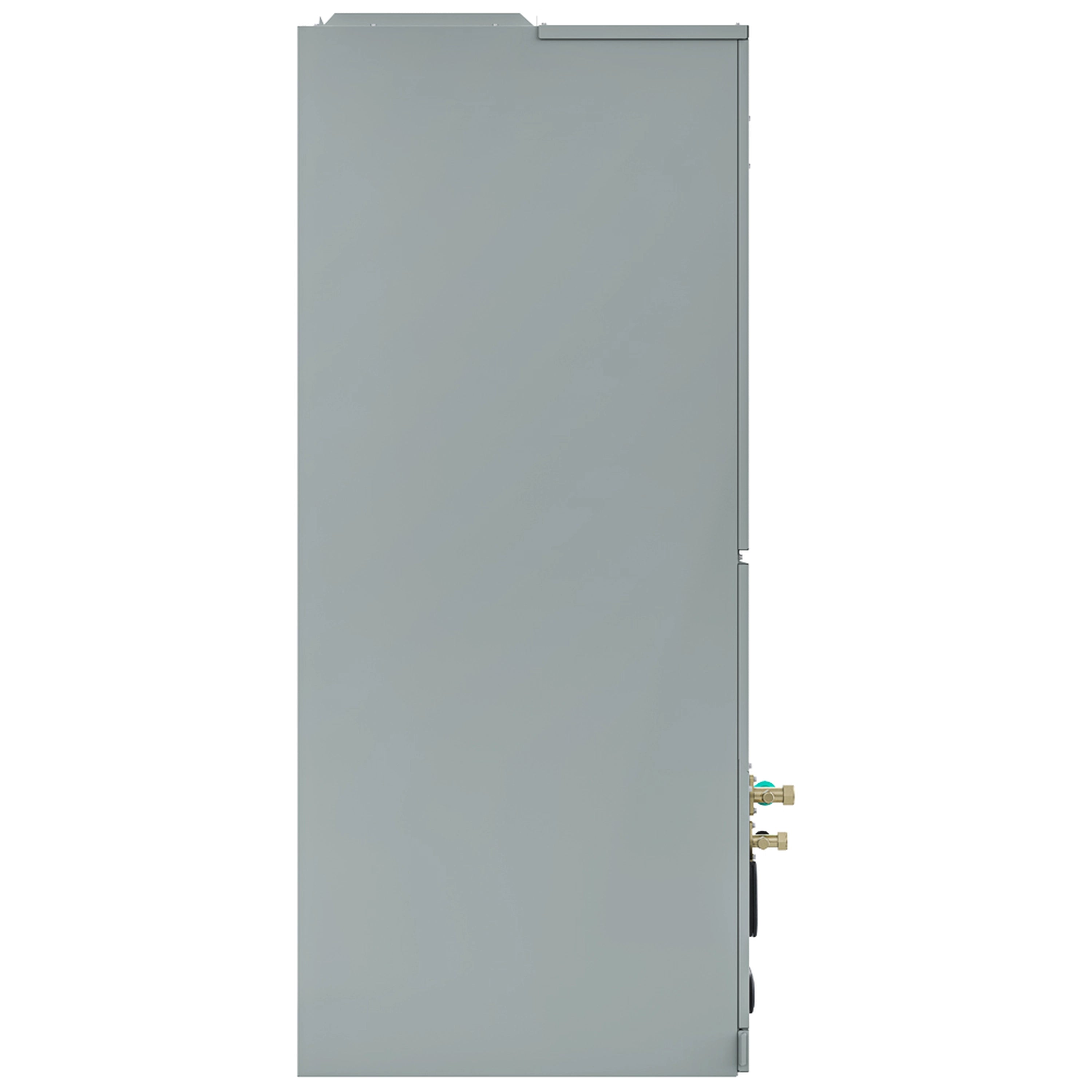 MRCOOL ducted air handler side panel with refrigerant connection fittings