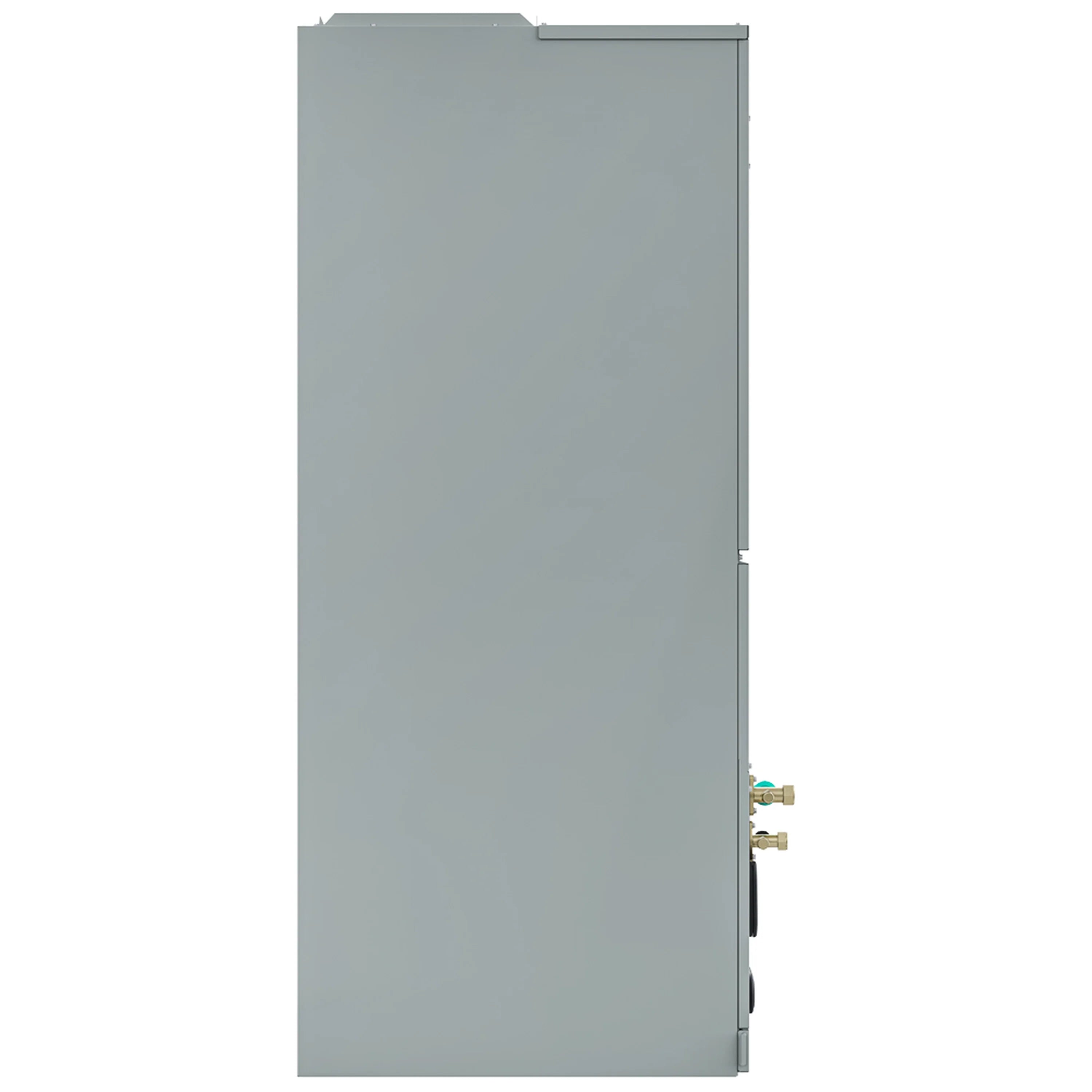 MRCOOL ducted air handler back/side view with protruding line fittings