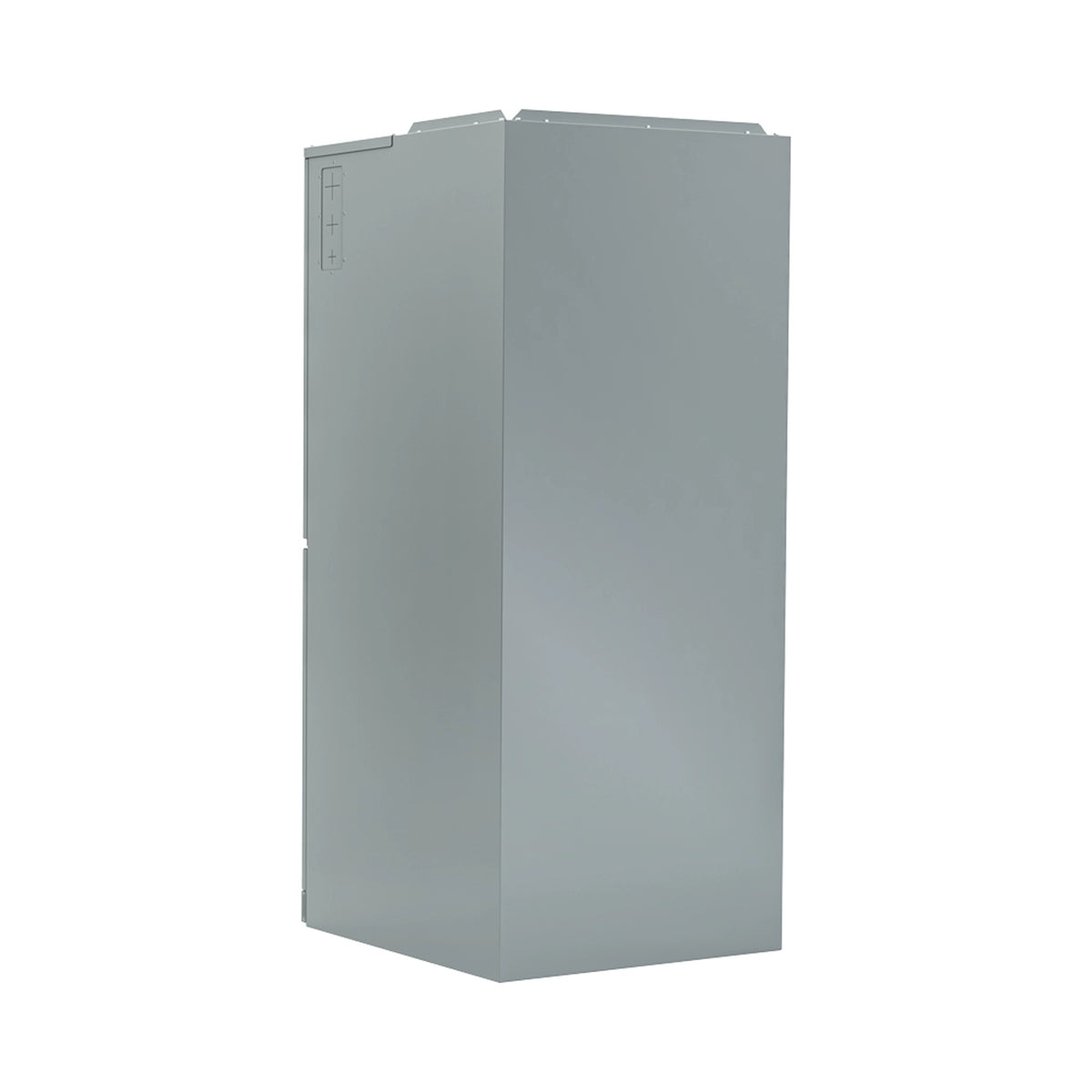 MRCOOL ducted air handler cabinet side view with gray housing panels