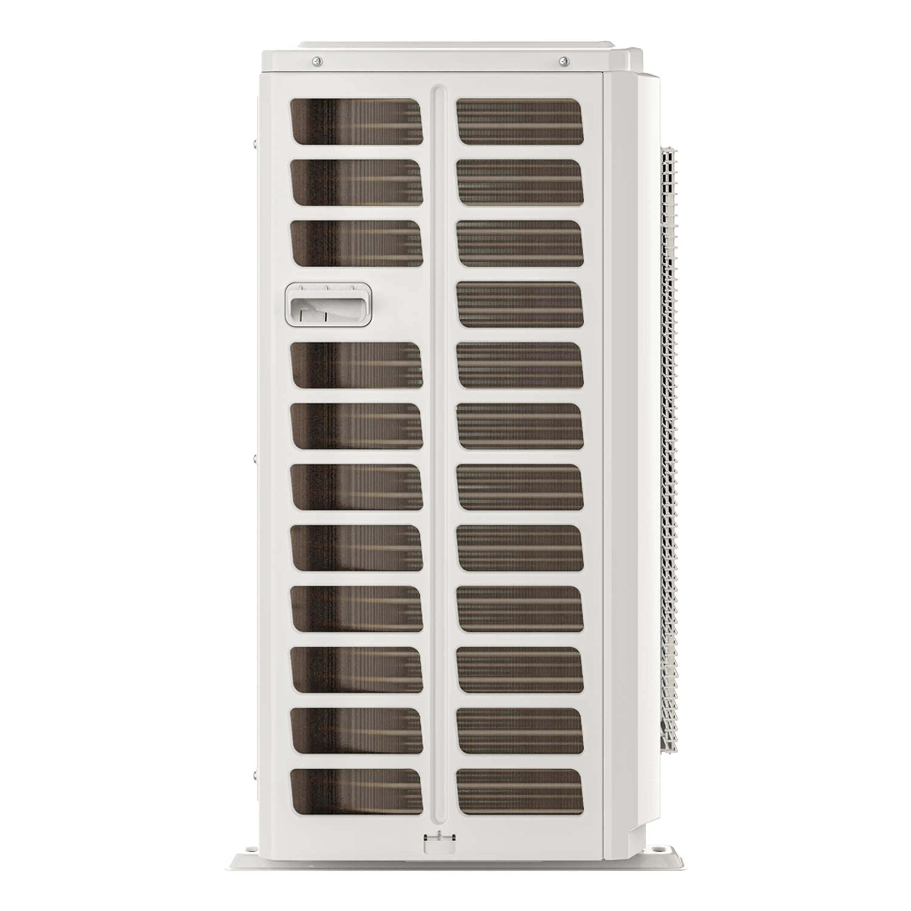MRCOOL condenser unit louvered coil cover with vented fan-side fins