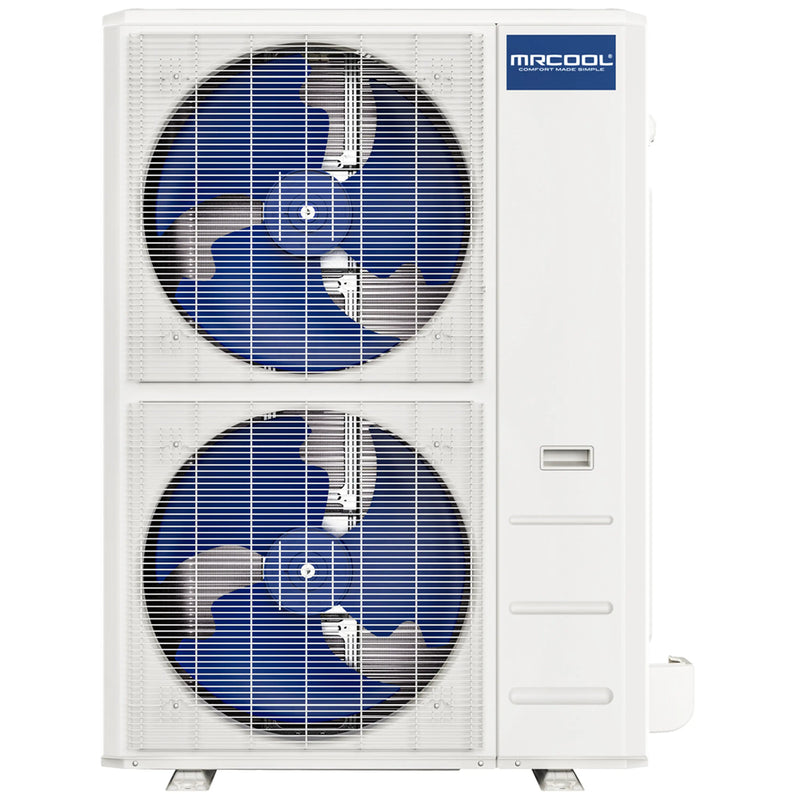 MRCOOL Hyper Heat 2nd Gen 48K BTU, 4 Ton, 16.5 SEER2 Heat Pump Condenser and Ducted Air Handler with 15 Ft. R-454B No-Vac Lineset (CENTRAL-48-HP-230B15)