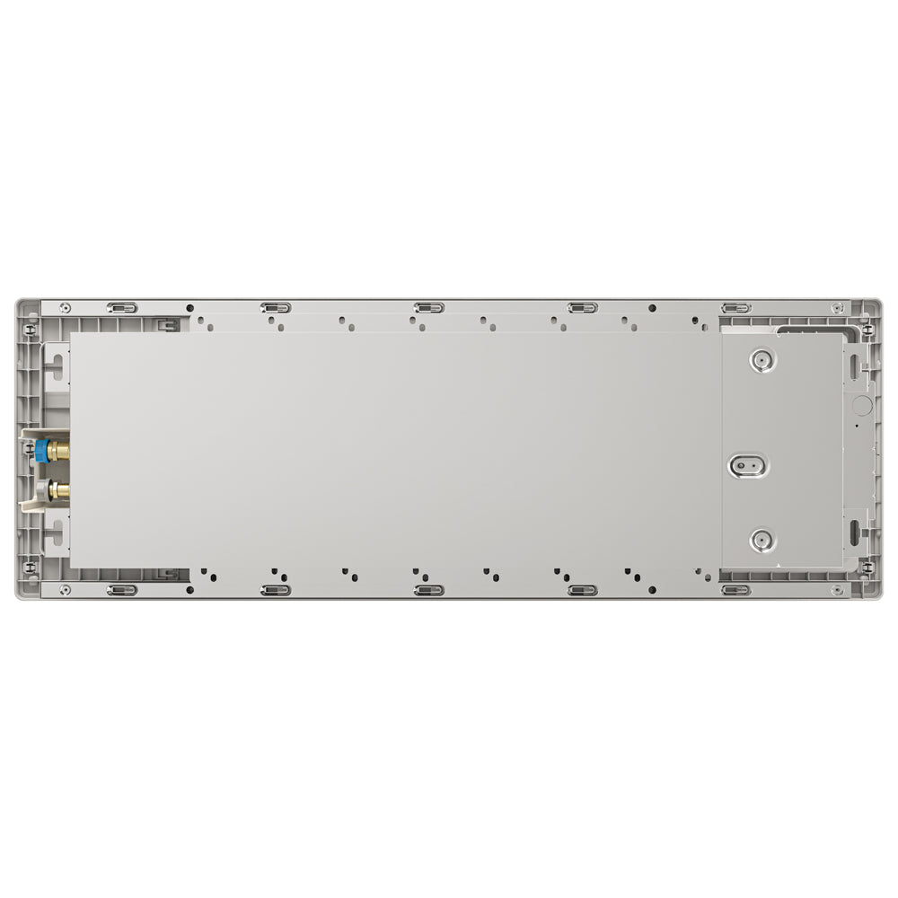 MRCOOL ceiling cassette indoor unit rear cover, bare metal panel with ports