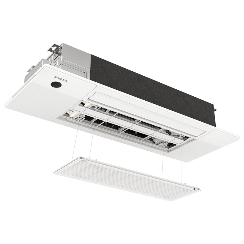 MRCOOL DIY® 5th Gen E Star 18,000 BTU Single Zone Mini Split Complete System with Ceiling Cassette Air Handler, 25 Ft. Line Set, 230V (DIY-18-HP-CM-230D25-O)