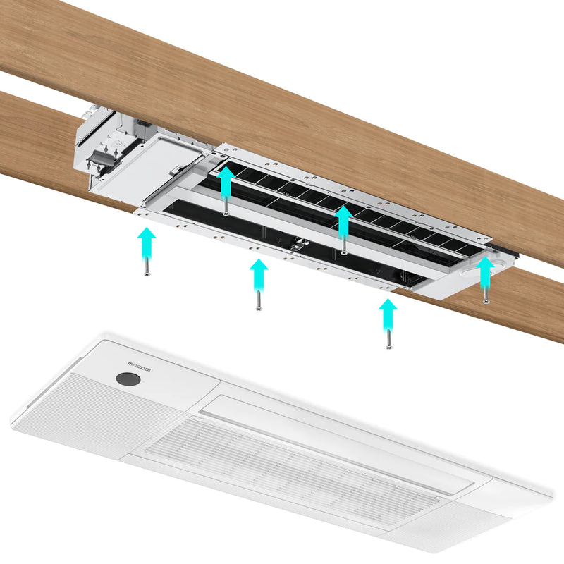 MRCOOL DIY 4th Gen Mini Split - 3-Zone 36,000 BTU Ductless Cassette Air Conditioner and Heat Pump with 9K + 9K + 9K Cassette Air Handlers, 50 ft. Line Sets, and Install Kit