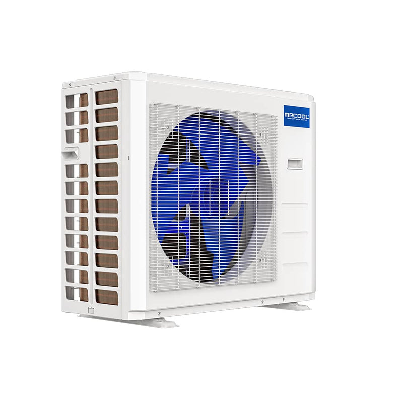MRCOOL DIY 4th Gen Mini Split - 2-Zone 27,000 BTU Ductless Cassette Air Conditioner and Heat Pump with 12K + 18K Cassette Air Handlers, 25 ft. Line Sets, and Install Kit