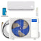 MRCOOL DIY Select 9K BTU Ductless Mini Split System with White Wall Mount Air Handler, 115V, 11.5 Ft DIY Lineset, R454B (DIYS-09-HP-115A11-O)