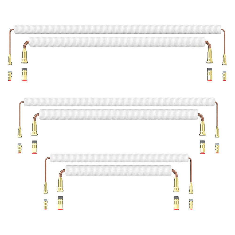 MRCOOL GeoCool precharged line set with finned air box and brass fittings