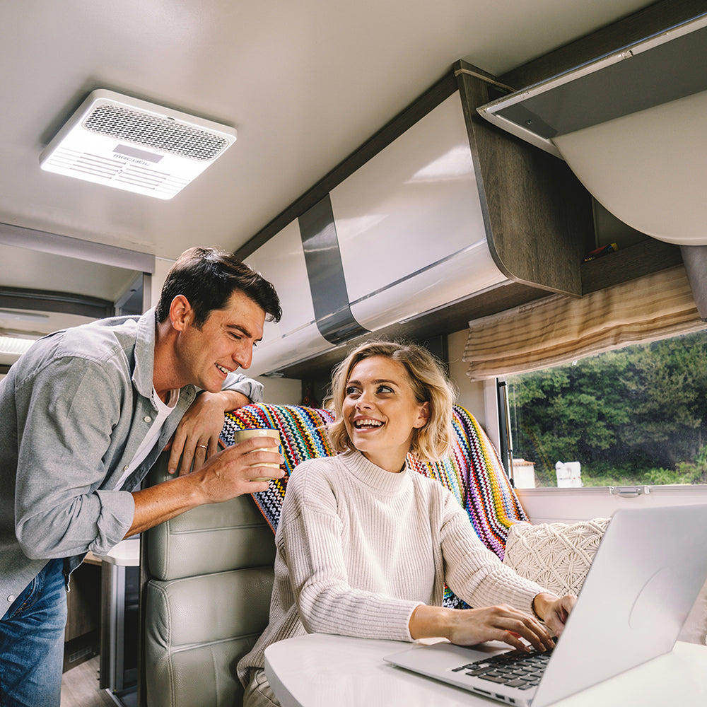 MRCOOL TravelCool RV Inverter Ducted Kit MDRDK installed lifestyle