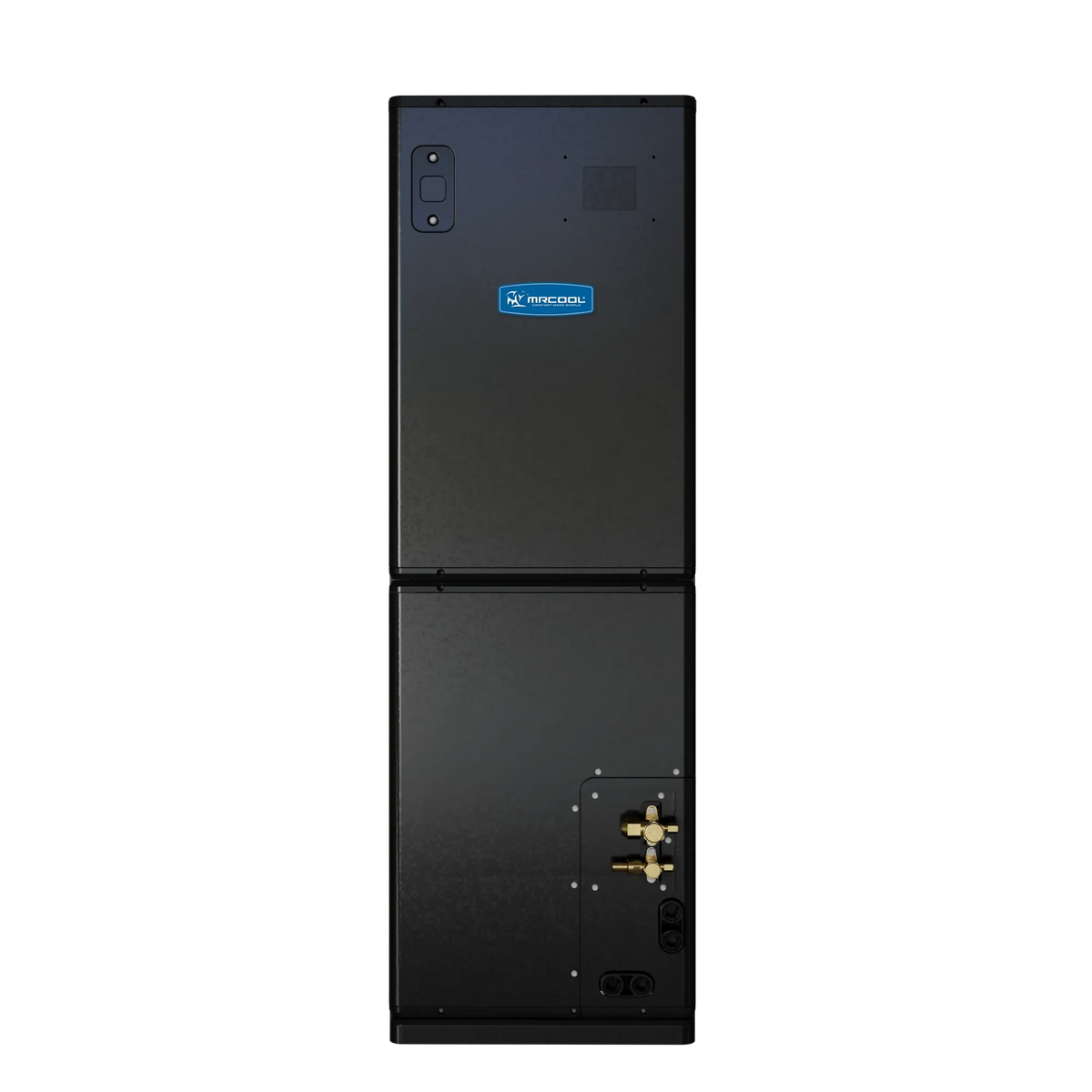 Dark gray air handler with top access panel and front service controls
