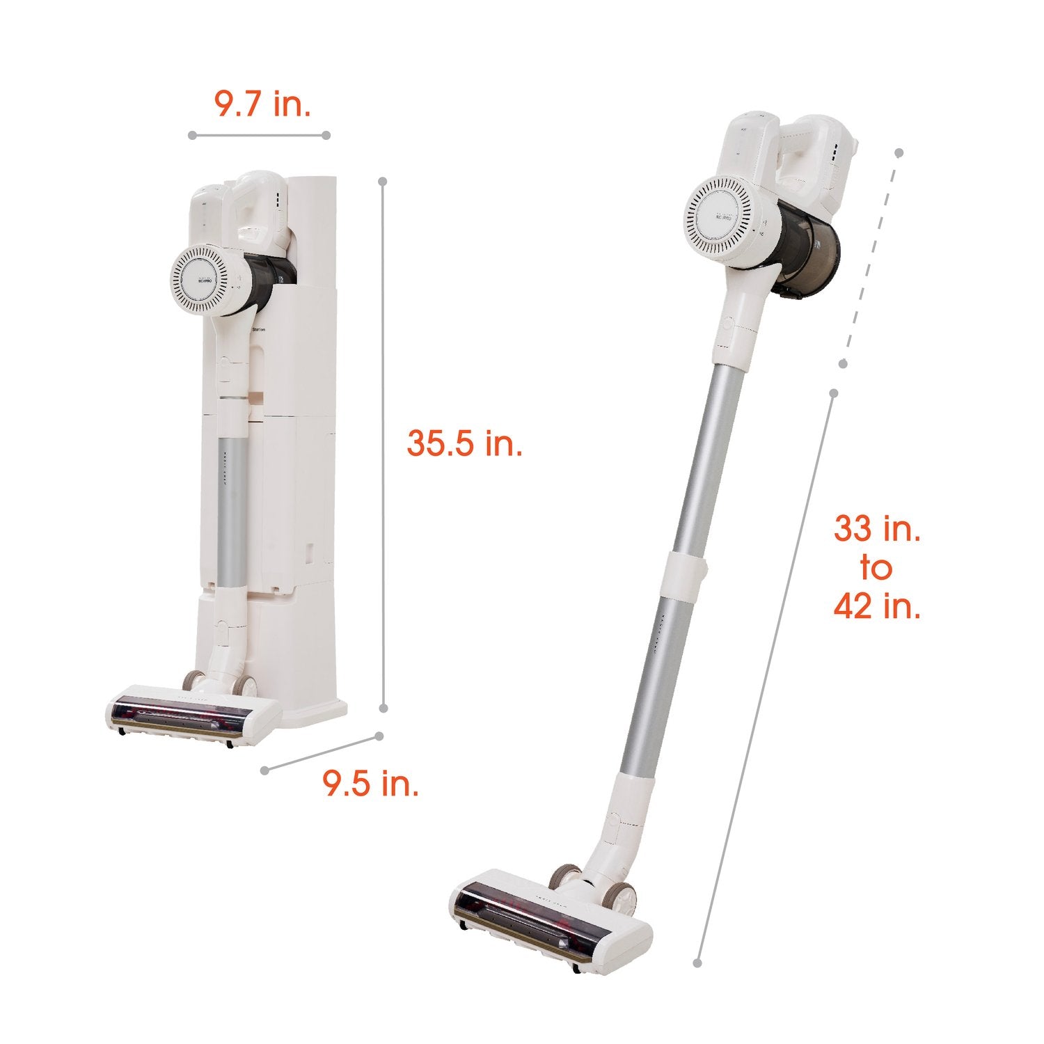 Magic Chef Cordless Stick Vacuum with Self-Emptying Charging Tower in White (MCVPROANDTOWER) - image 2