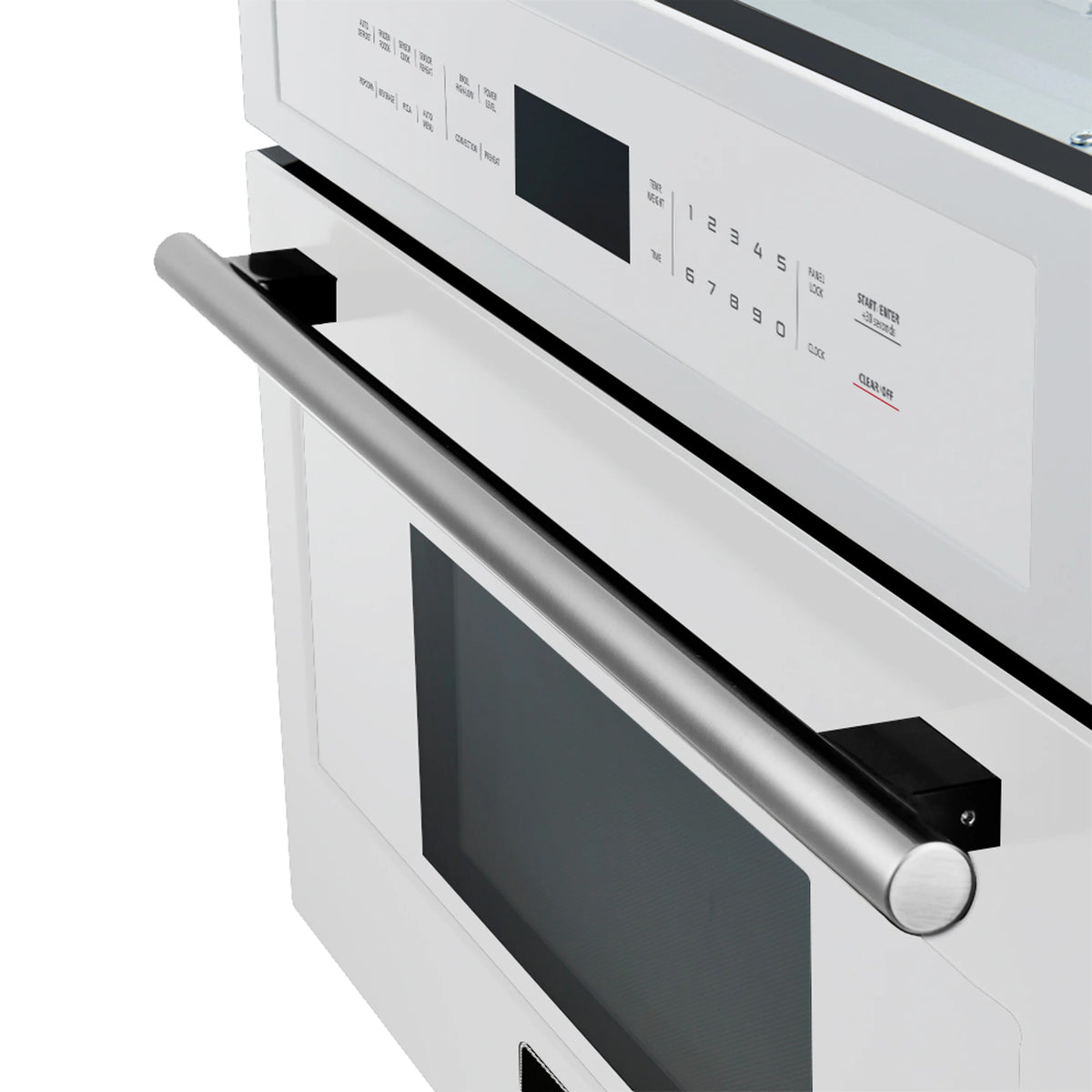 Forno 5-Piece Appliance Package - 30-Inch Induction Range, Under Cabinet Range Hood, Refrigerator with Water Dispenser, Dishwasher, and 30-Inch Microwave Oven in White with Stainless Steel Trim