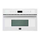 Forno Oliena Espresso 30-Inch 1.6 Cu.ft Microwave Oven in White with Stainless Steel Handle (FMWDR3093-30WHT)