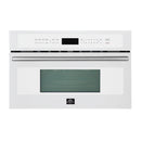 Forno 2-Piece Appliance Package - 30-Inch Vomero Wall Oven & 30-Inch Microwave Oven in White with Stainless Steel Handle