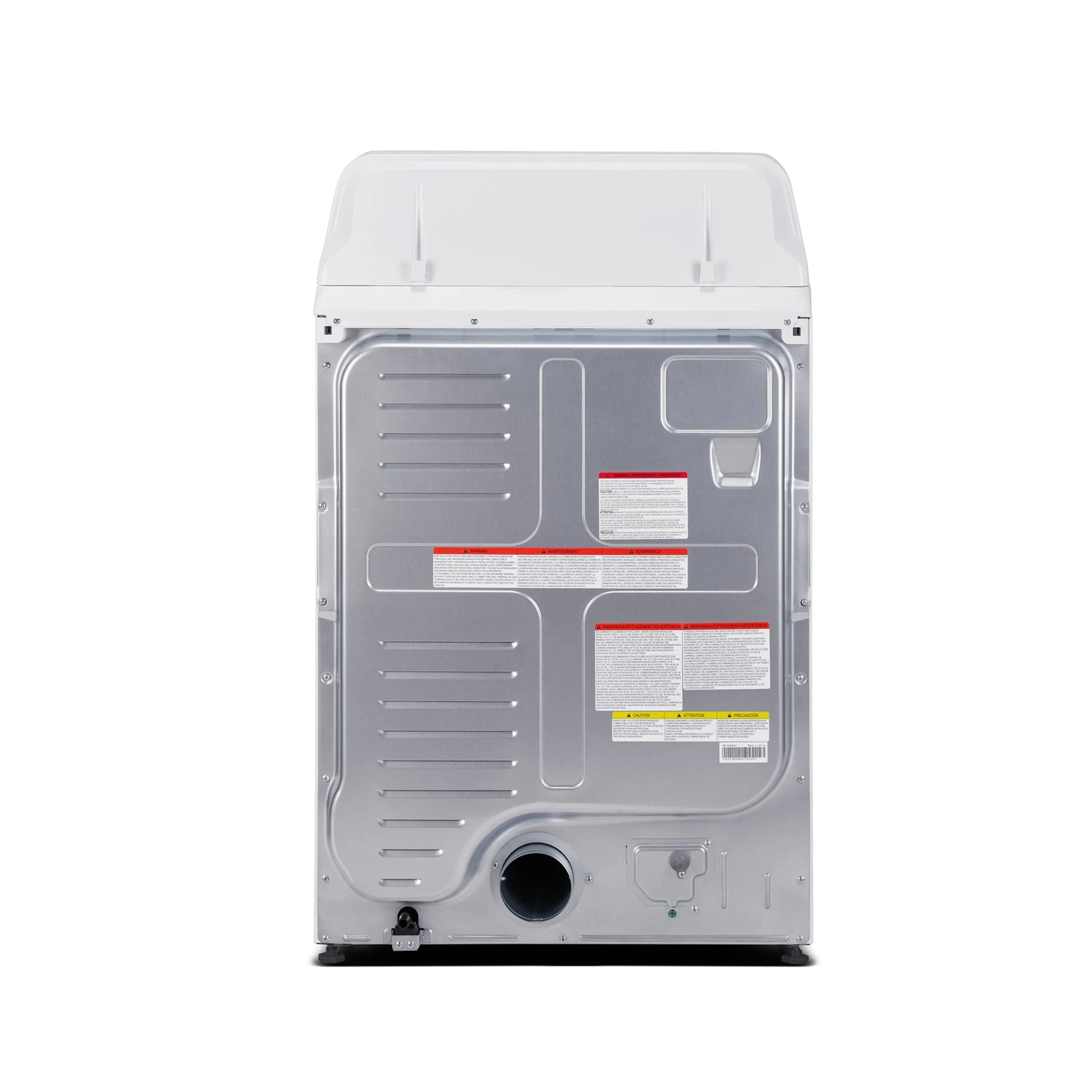 Midea top-load washer in white with rear service access panel