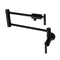 Kingston Brass Manhattan Wall Mount Pot Filler Faucet, Matte Black (KS4100CML)