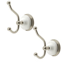 Kingston Brass Victorian 2-Piece Robe Hook, Brushed Nickel (BAK1117SN)