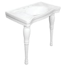 Kingston Brass Imperial 36" Ceramic Console Sink and Legs (8-Inch, 3-Hole), White (VPB1368)