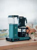 Moccamaster KBGV Select Glass Carafe 10-Cup Coffee Maker in Ocean with Volume Selector Switch, Automatic Drip-Stop & Auto-off 100 minutes, 40 Ounce, 1.25L (53632)