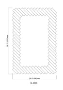 Parrot Uncle Modern Rectangle Framed Decorative Mirror (ACC-HL-955S)