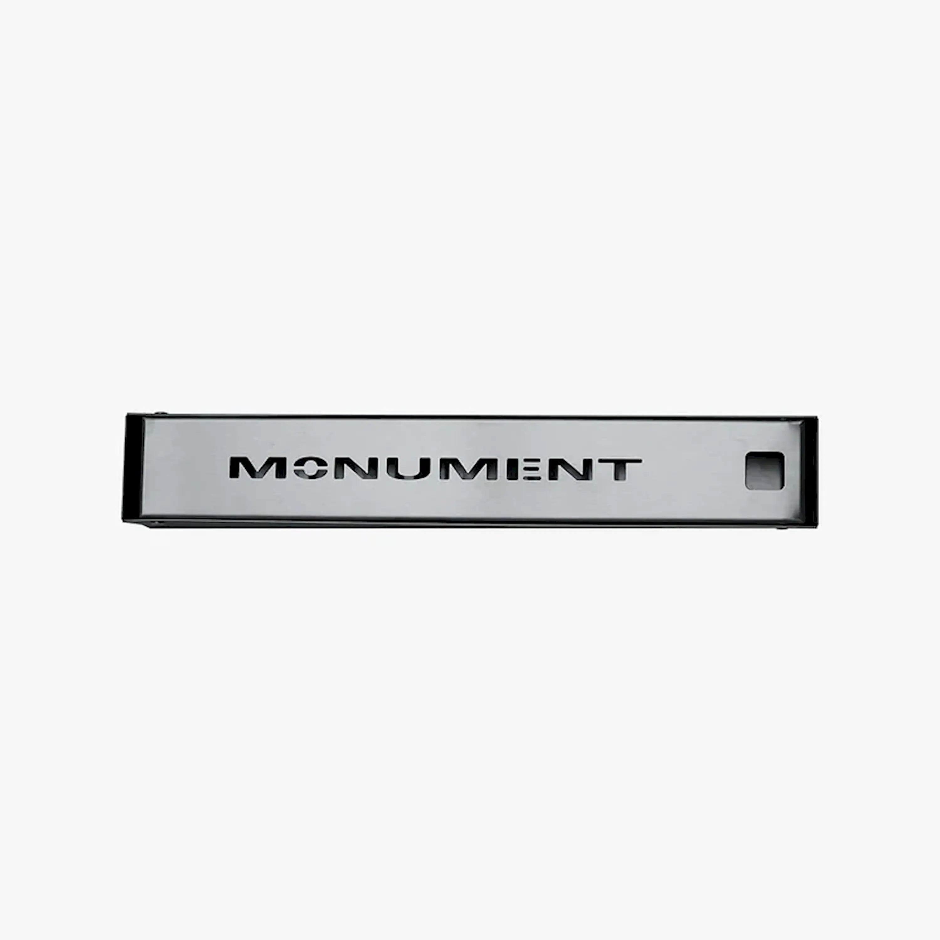 Monument smoker box front panel with square vent opening