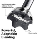 Braun MultiQuick 5 Vario Hand Blender in Black with Whisk, Beaker & Chopper (MQ50202M)