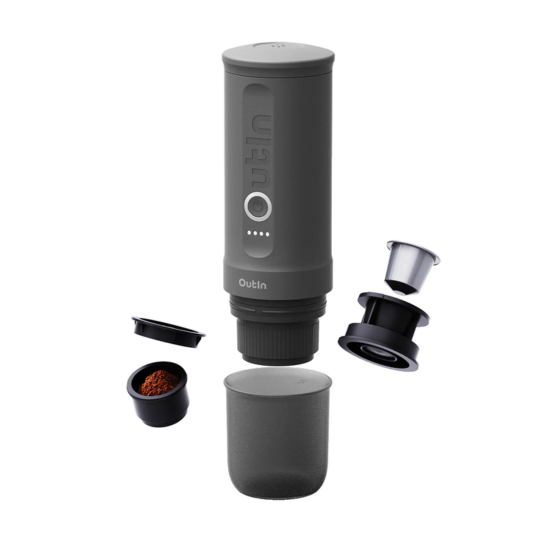 Outin Nano Portable Espresso Machine in Space Grey