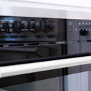 Microwave oven control panel with sensor, convection, and clock display