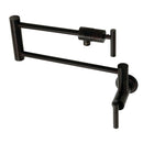 Kingston Brass Manhattan Wall Mount Pot Filler Faucet, Oil Rubbed Bronze (KS4105CML)