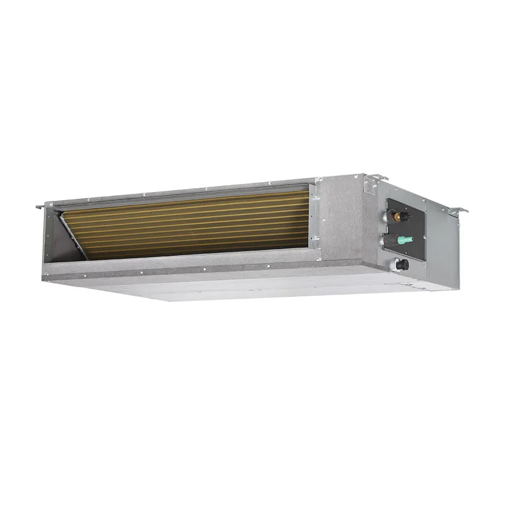 MRCOOL ducted air handler indoor unit with control ports on the side panel
