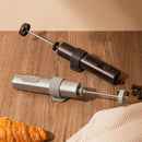 OutIn LattoGo Electric Milk Frother with Patented Whisk - Handheld Frother for Latte Art Quality Foam, Smart Silicone Ring, Dual Controls, Detachable Shaft, Pre-Order
