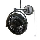 Parrot Uncle 13-Inch Industrial Bathroom Ceiling Fan with Pull Chain