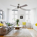 Parrot Uncle 52-Inch Bucholz Industrial Ceiling Fan with Dimmable LED Light