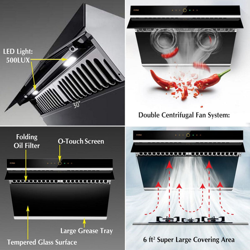 Fotile Slant Vent Series 1000 CFM Under-Cabinet/Wall Mount (JQG7505 / JQG9006)