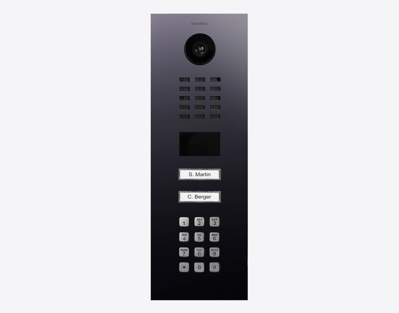 DoorBird D2102KV IP Video Door Station, 2 Call Buttons in Titanium