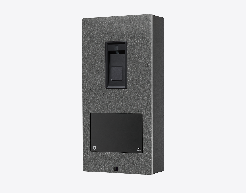 Stainless steel fingerprint access control keypad with two face modules