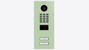 DoorBird D2102V IP Video Door Station, 2 Call Button in Pastel Green, RAL 6019