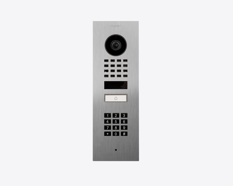 DoorBird D1101KV Flush Mount IP Video Door Station, 1 Call Button in Stainless steel V4A